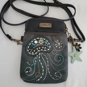 Chala  cell phone size  small purse with Jellyfish
